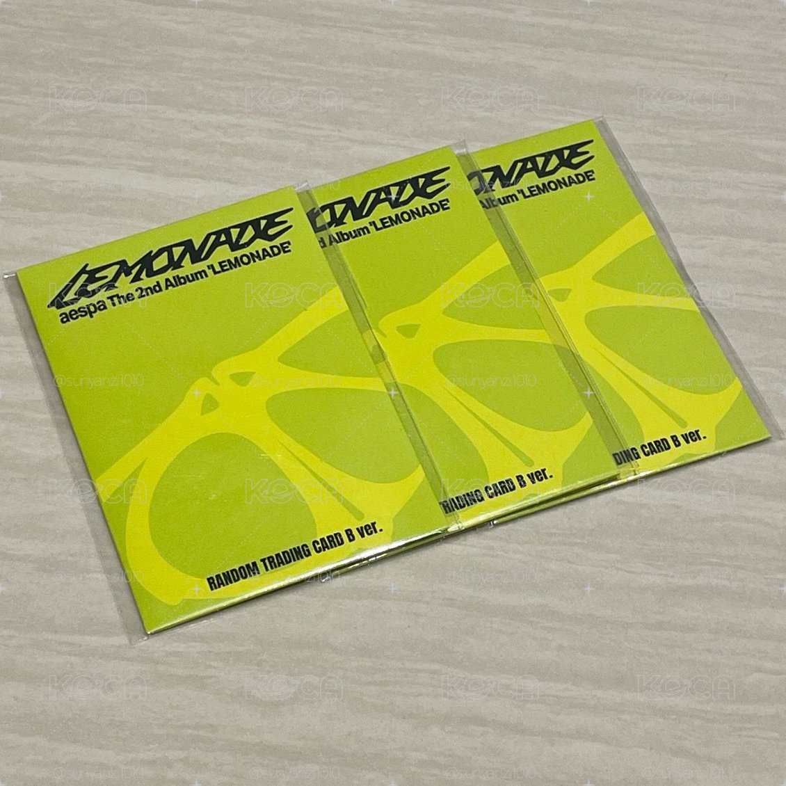 aespa LEMONADE 快閃 LEMONADE ver. 隨機卡