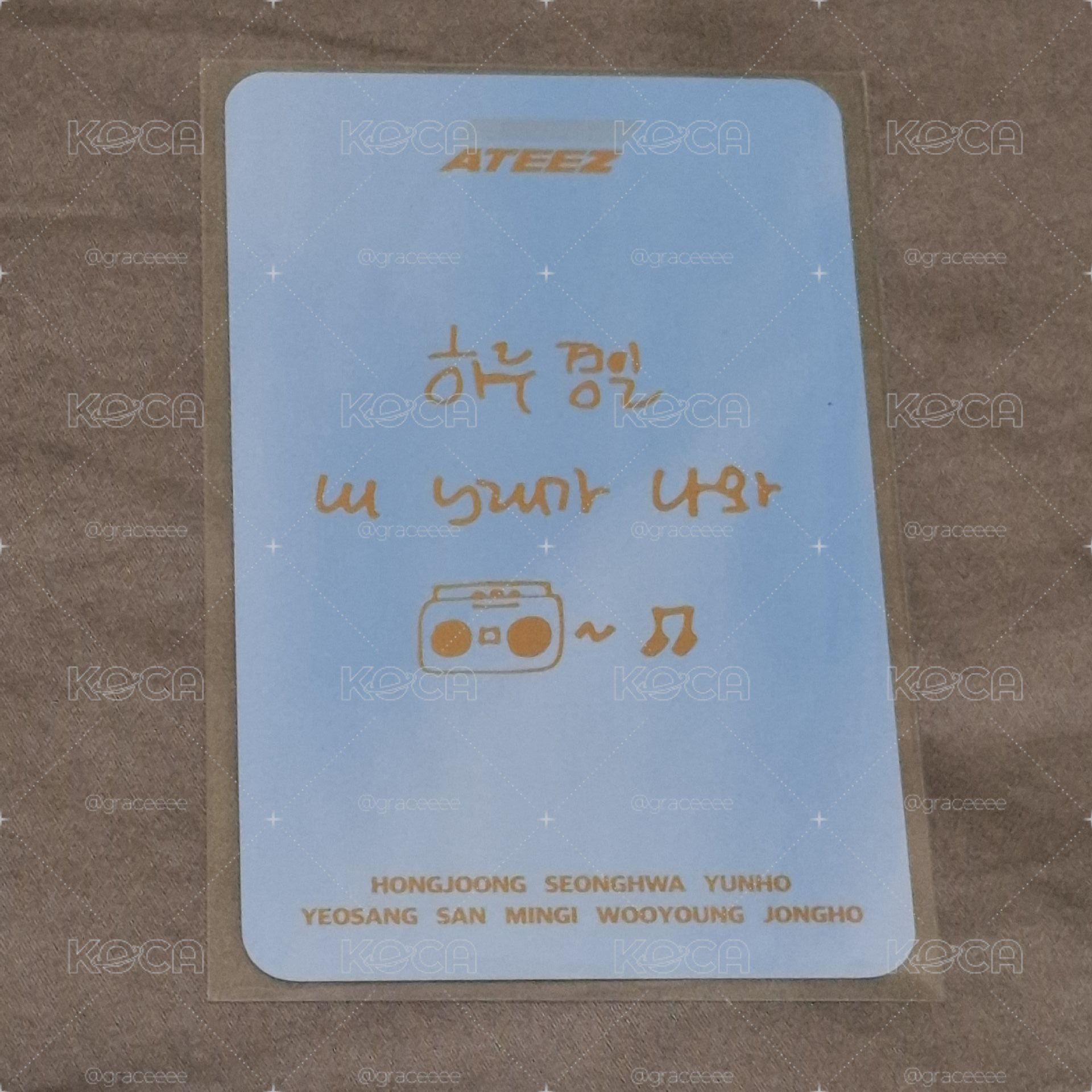 ATEEZ 鍾浩 公放卡 迷10