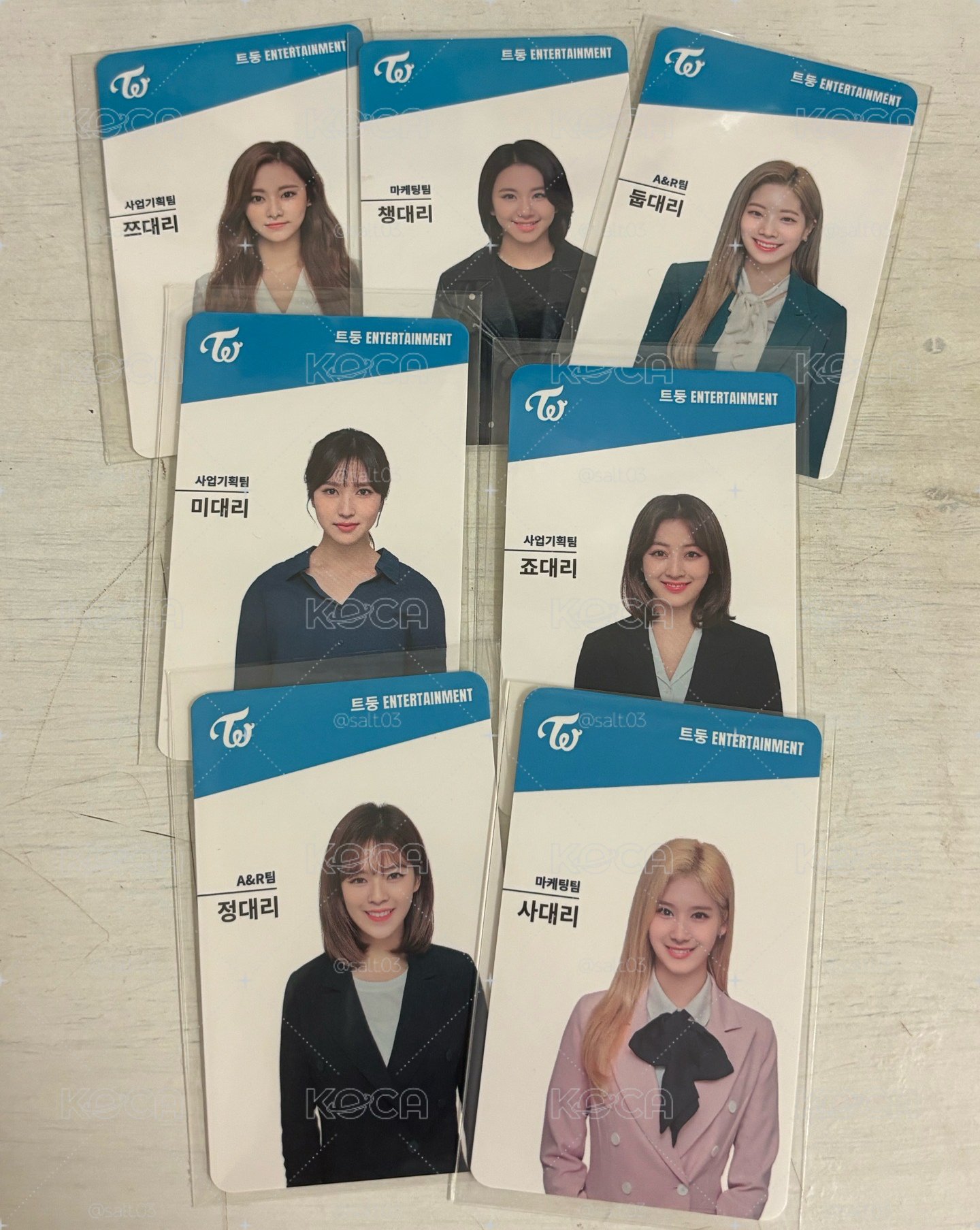 TWICE 周邊小卡