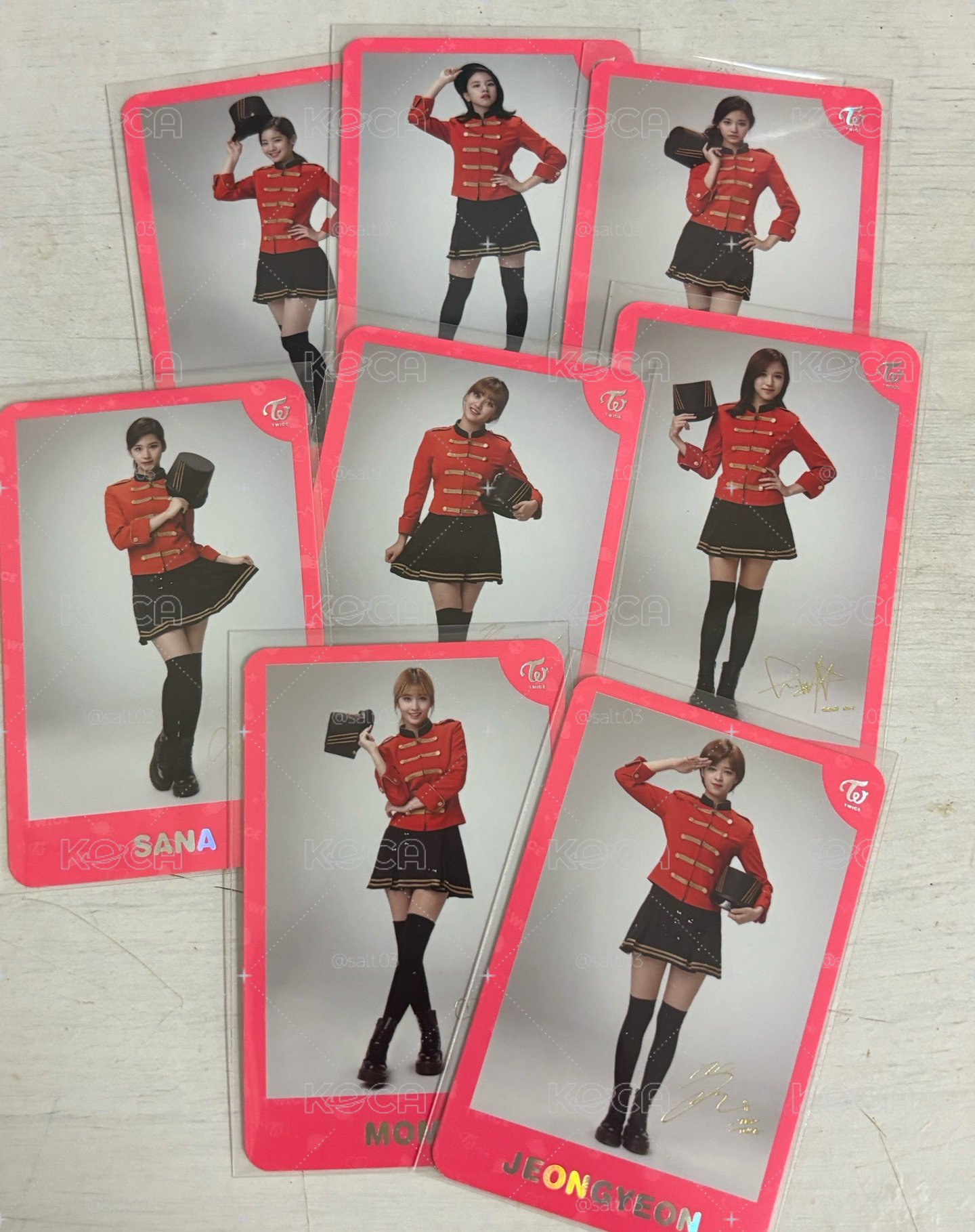 TWICE 周邊小卡
