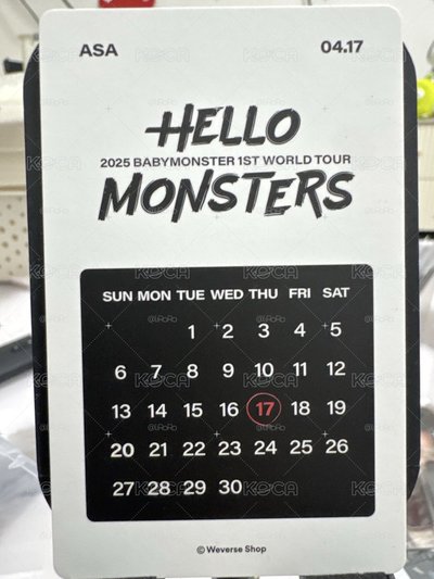 競標 🩵BABYMONSTER ASA 2025世巡 wvs生日卡