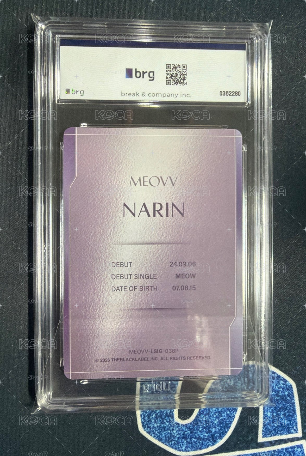 TELECA 收藏卡  NARIN 限量50