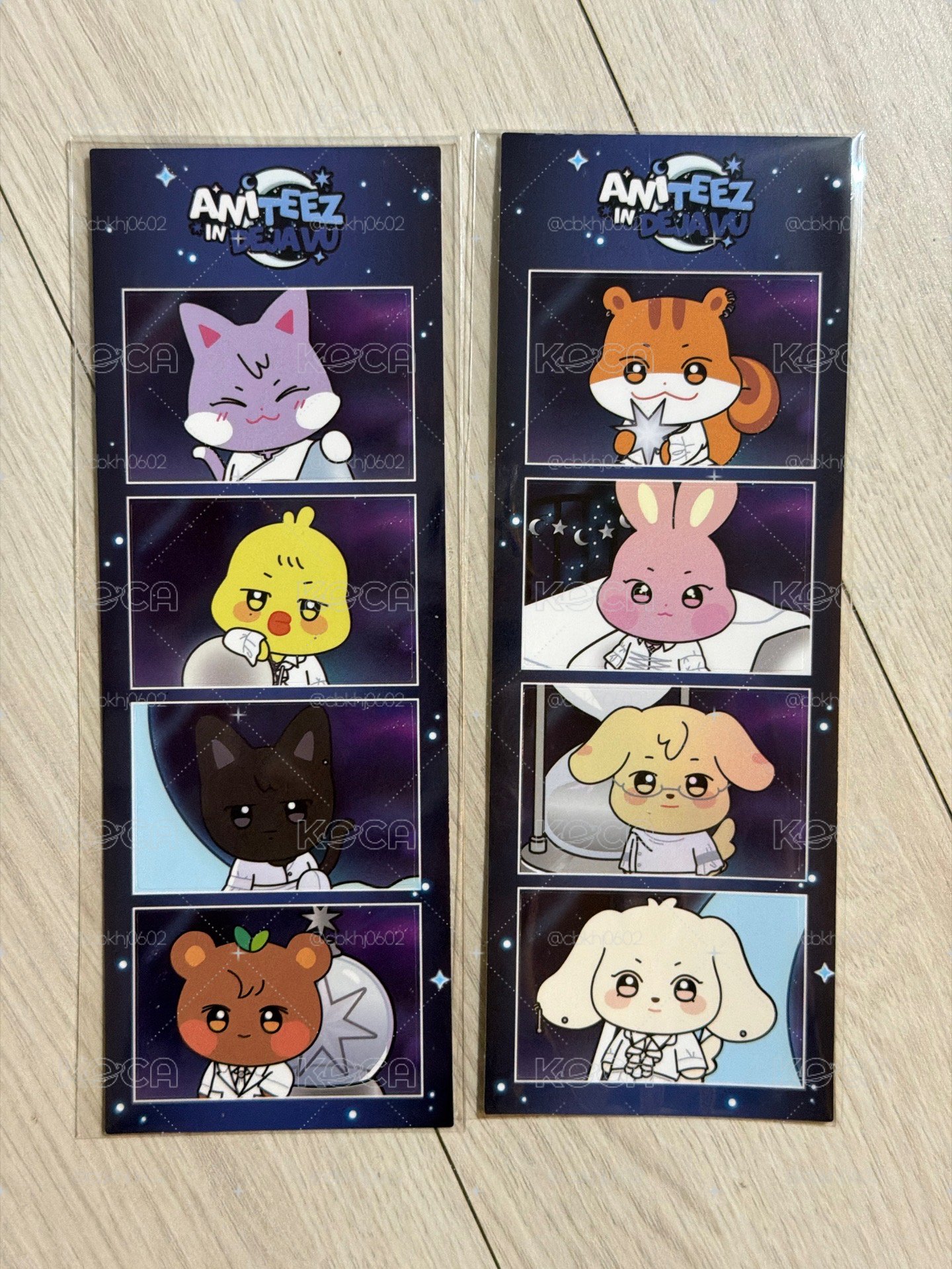 小動物人生四格一套