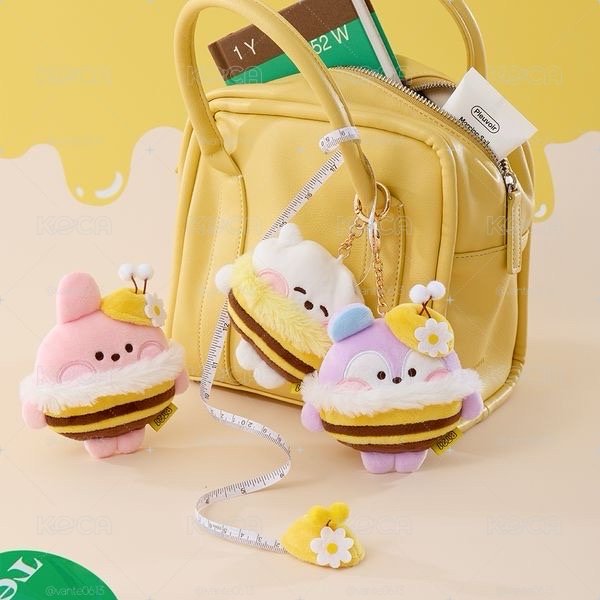 bt21 蜜蜂捲尺吊飾娃🐝