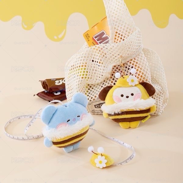 bt21 蜜蜂捲尺吊飾娃🐝