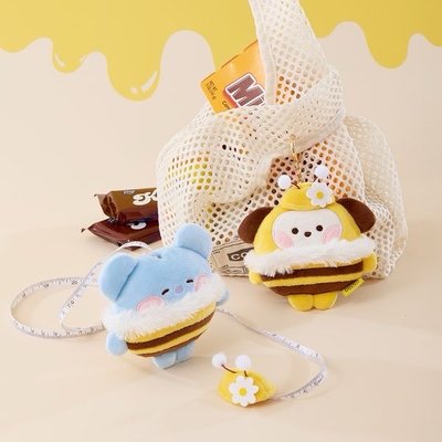 bt21 蜜蜂捲尺吊飾娃🐝