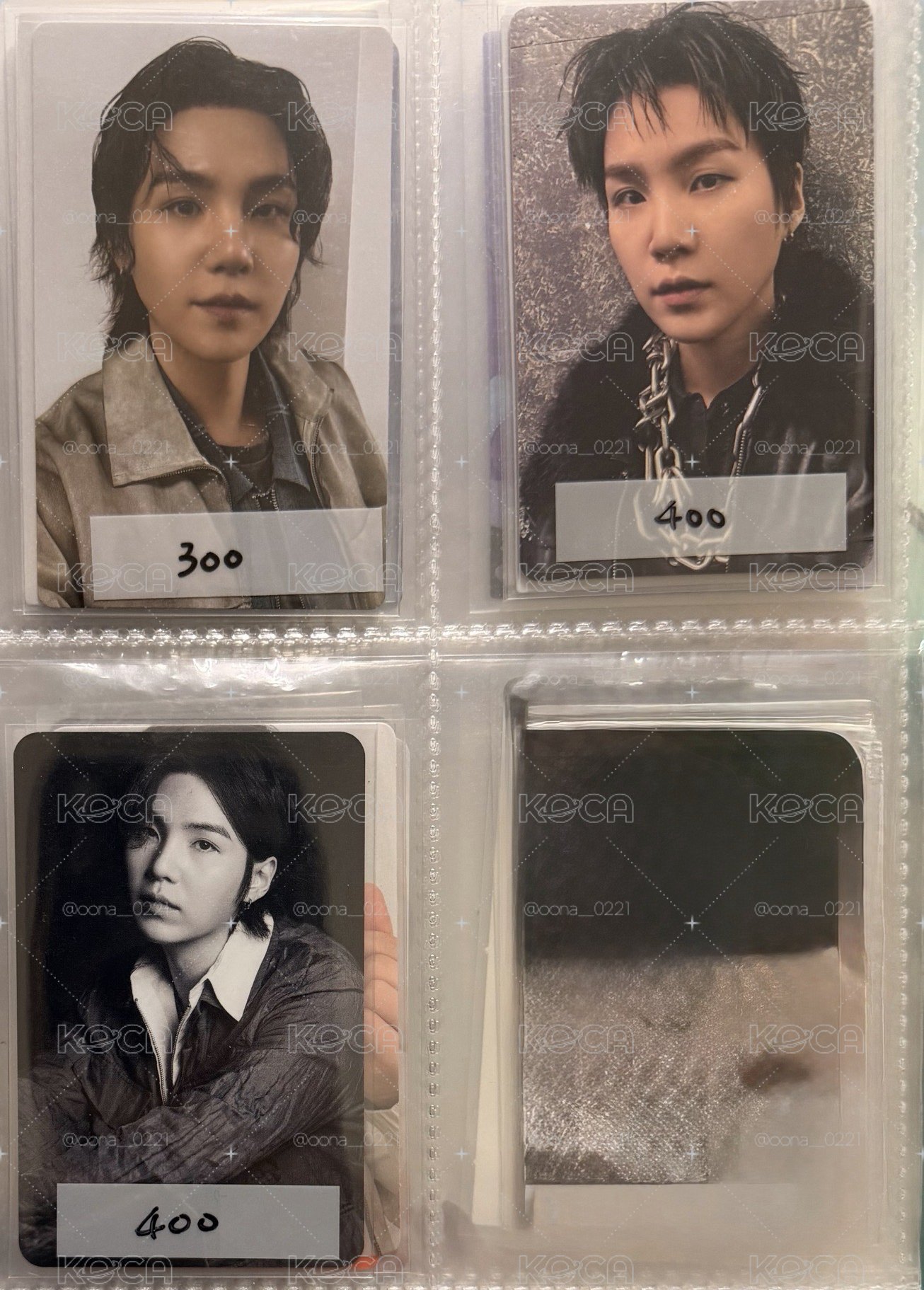 SUGA 玧其 幸運卡 特典卡