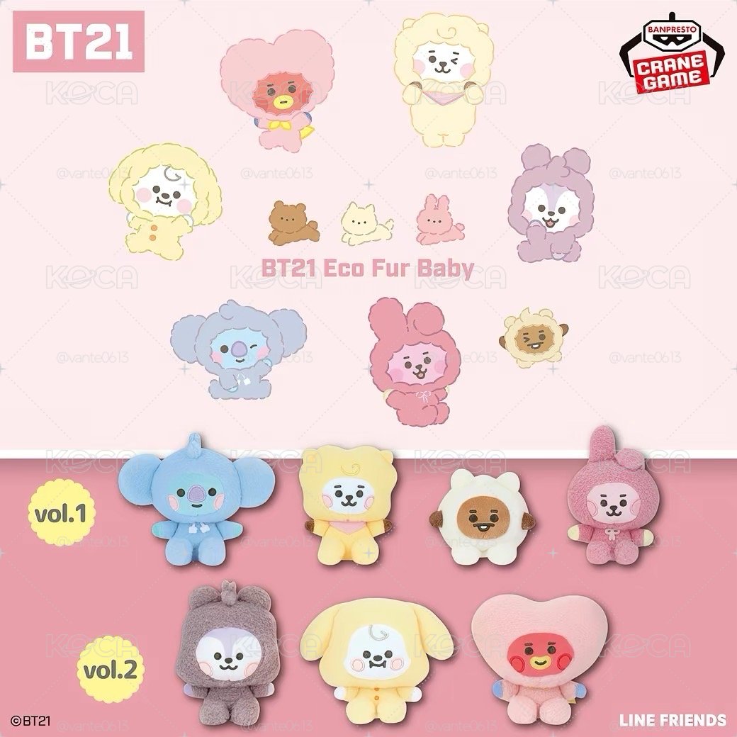 bt21 日本Eco Fur吊娃🩷