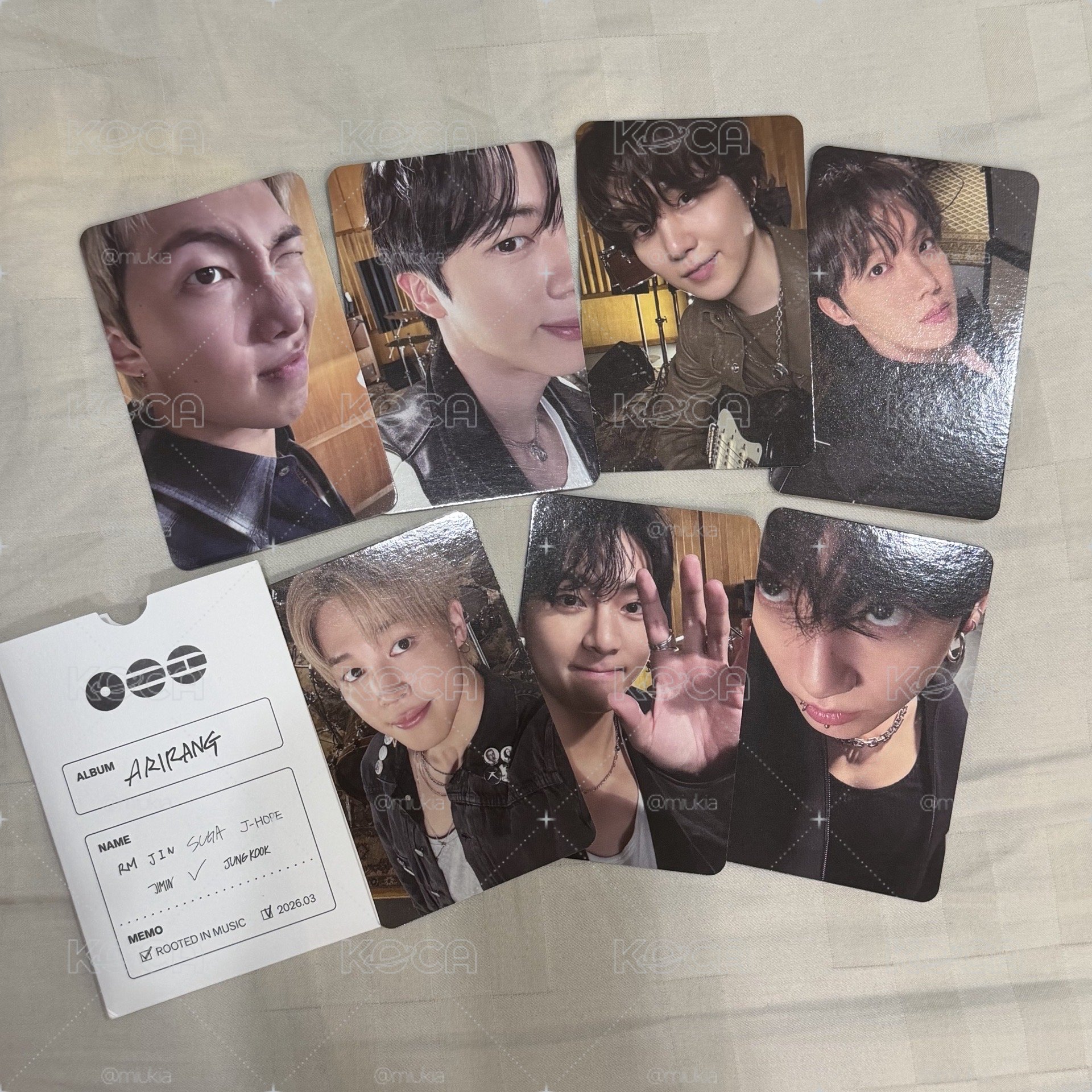 BTS ARIRANG target RIM 特典卡一套