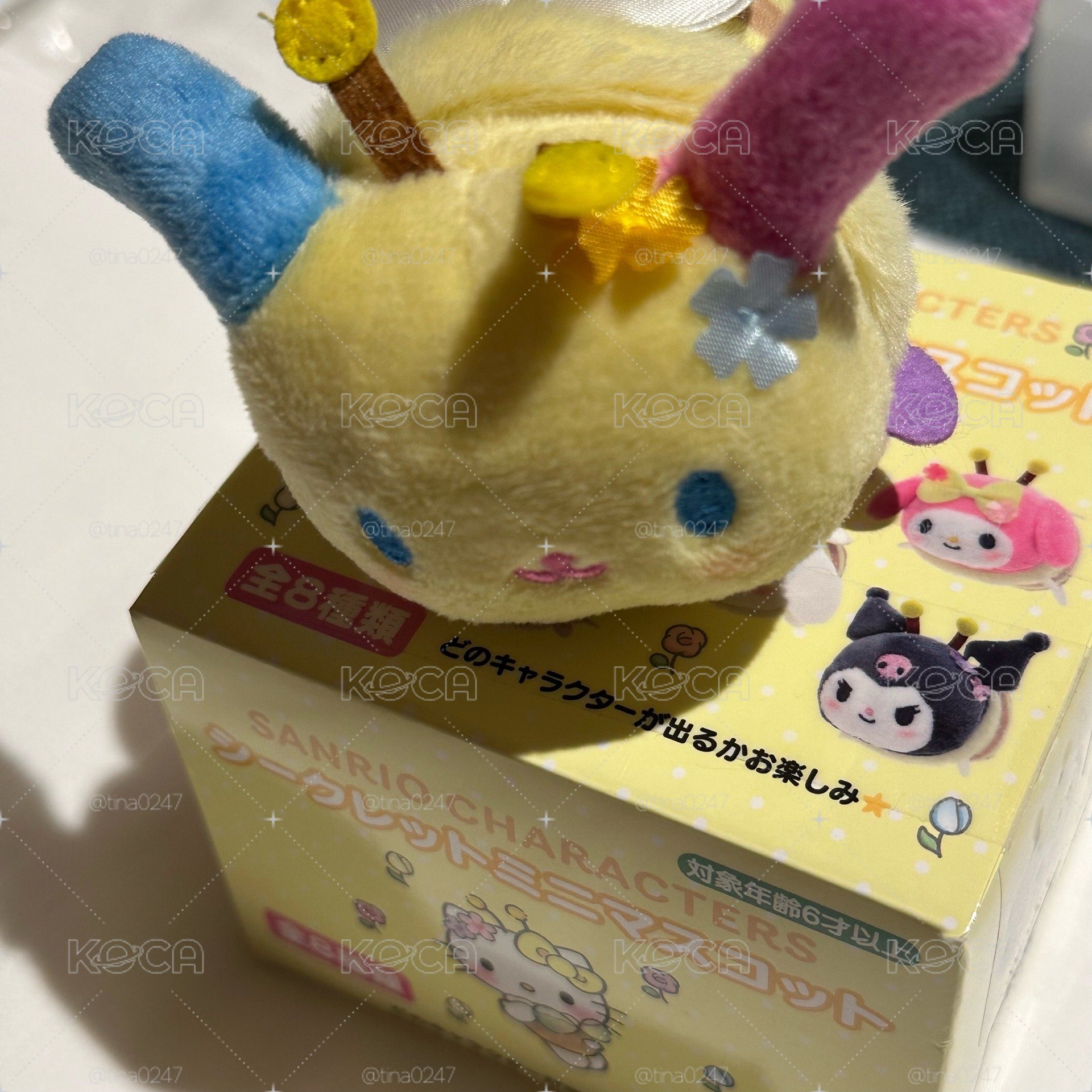 凱蒂貓毛絨髮夾 花小兔蜜蜂娃娃