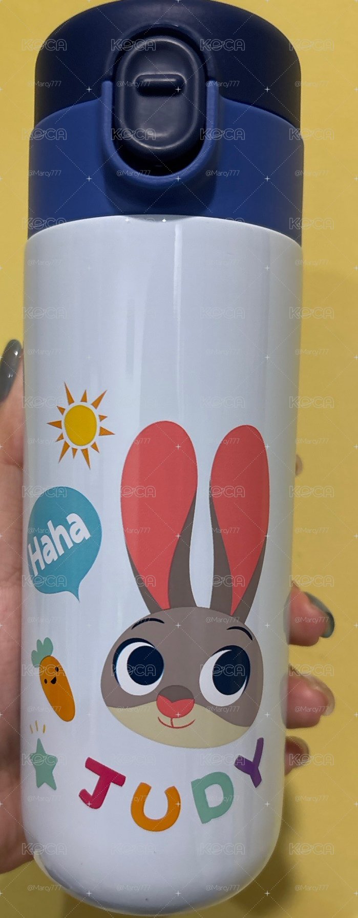 動物方城市 附袋保溫杯 哈茱蒂 上海迪士尼