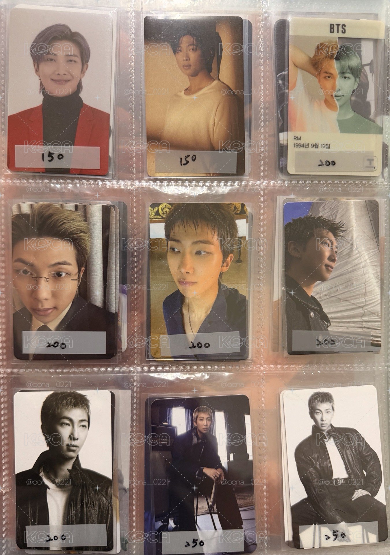 RM 南俊 特典 幸運卡 交通卡