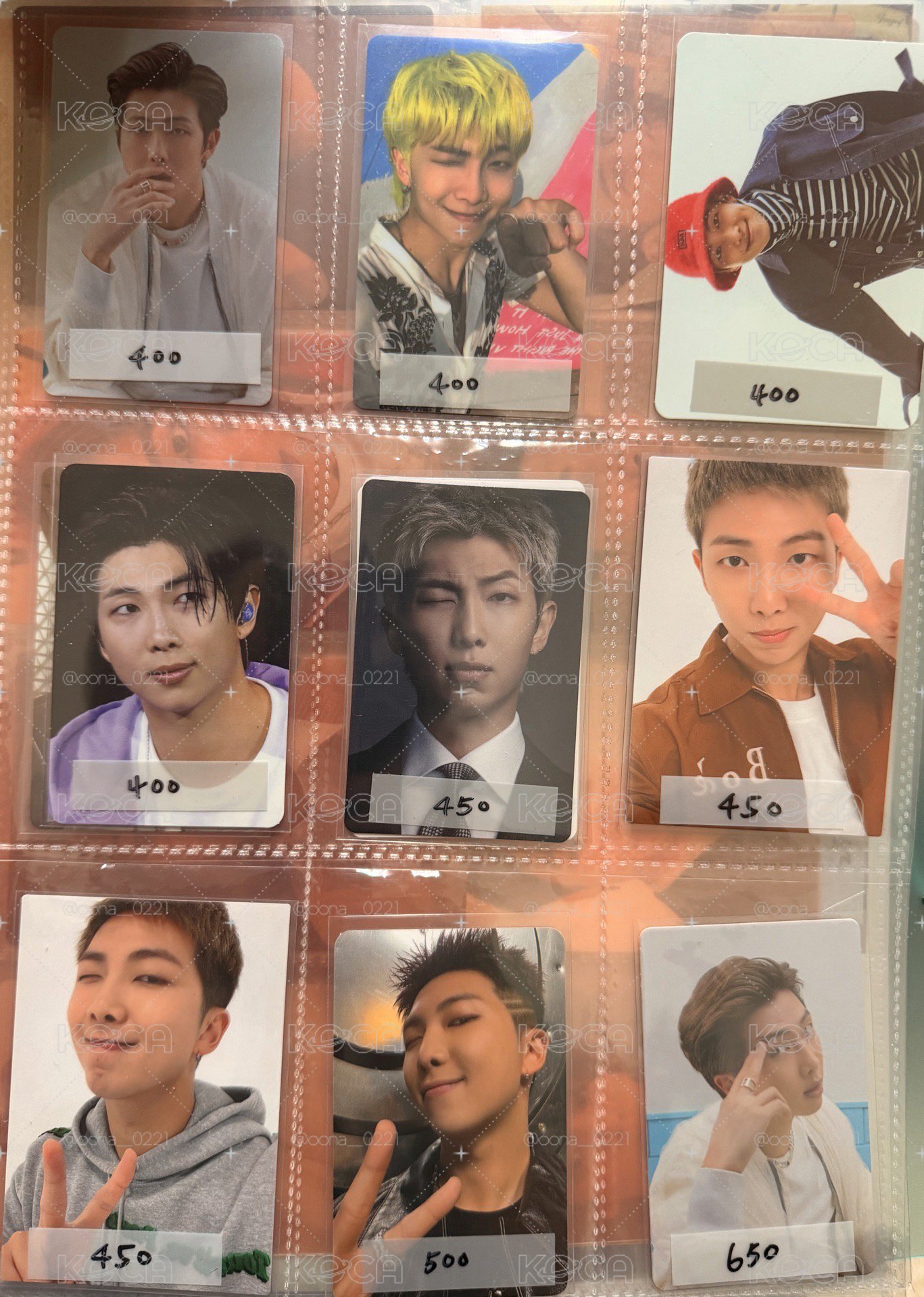 RM 南俊 日咖 美咖 幸運卡 特典