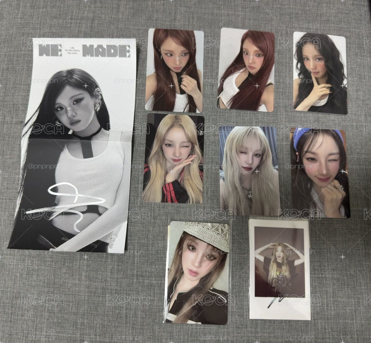 i-dle 美通D2C琦簽名海報、專卡、美通專卡盤