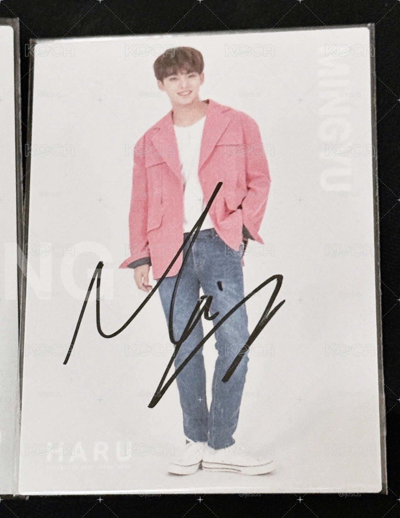 SEVENTEEN 金玟奎 金珉奎 Mingyu 簽名卡