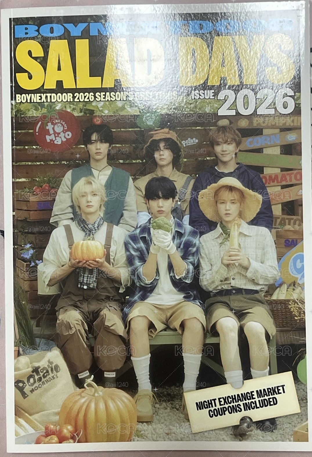 boynextdoor 2026年曆 單寫真