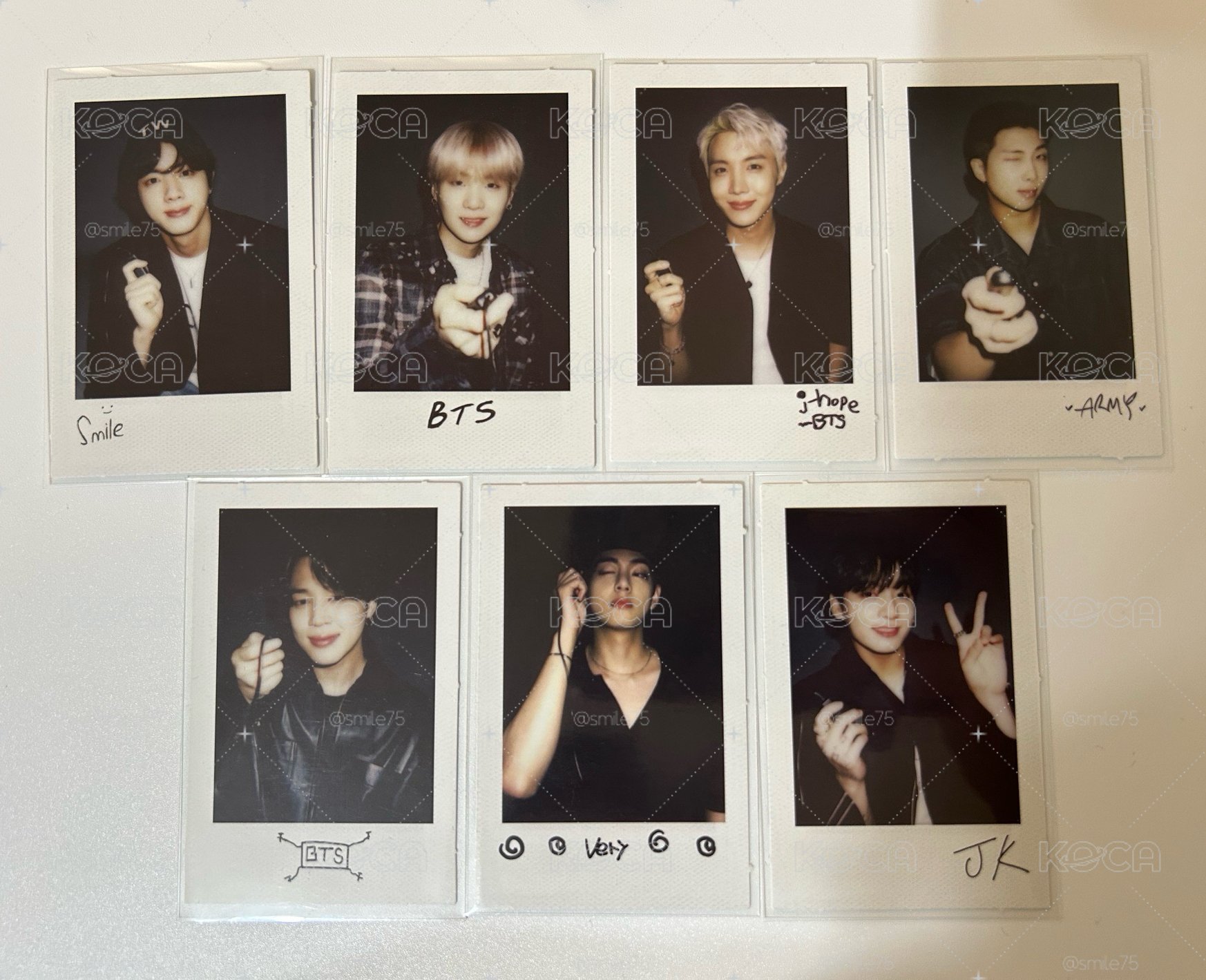 BTS 防彈少年團 photo folio 團寫 拍立得 小卡