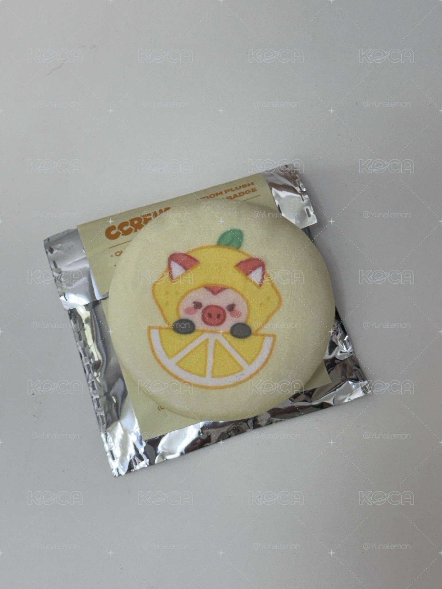 檸檬CCREW絨毛徽章 朴