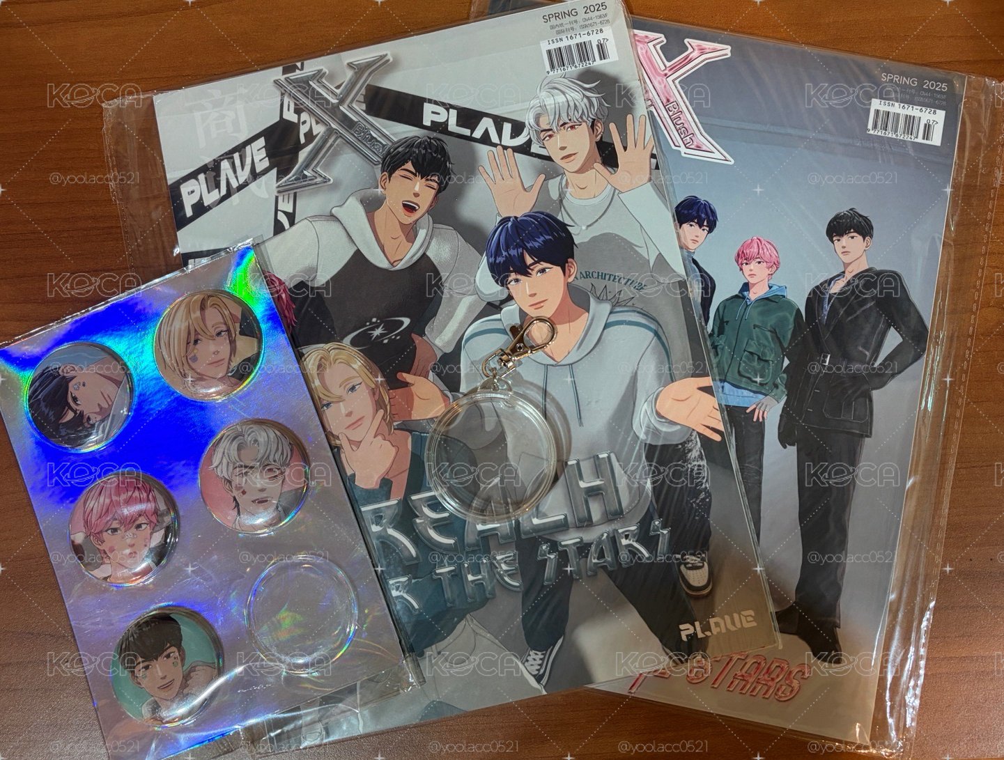 PLAVE XBlush 徽章+雜誌組（無小卡）