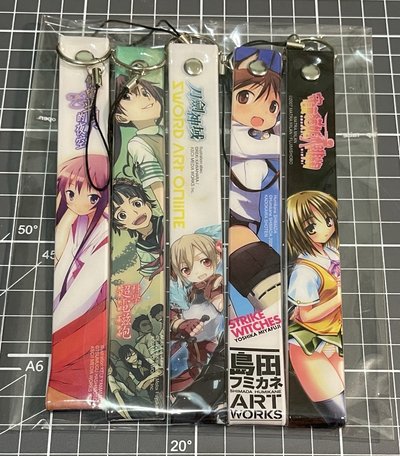 台灣角川元氣祭－「元氣滿點手機吊飾」5款一鍵擁有 （守護貓娘緋鞠/強襲魔女/科學超電磁砲/刀劍神域/仰望半月的夜空 ）