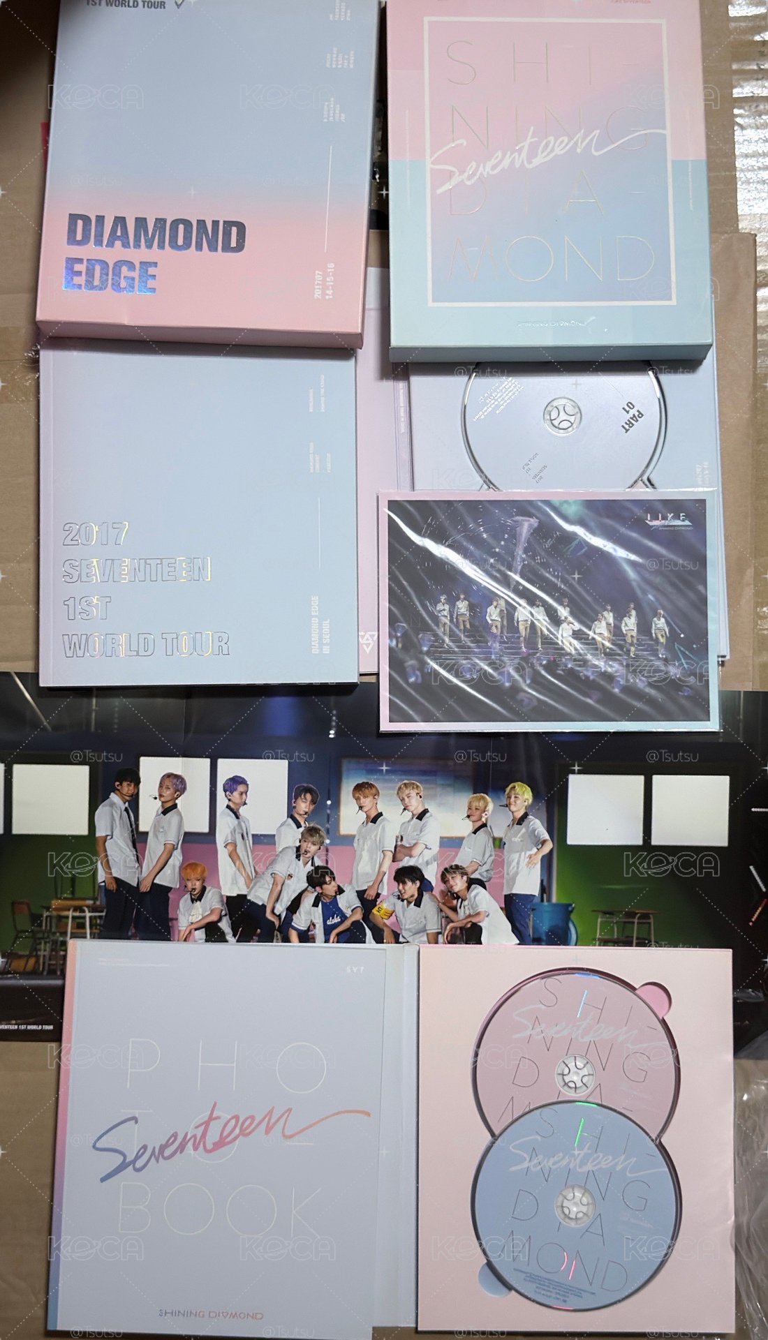 (現貨兩本一起出 有特典）seventeen 2017 DIAMOND EDGE 寫真集 / 回憶錄 