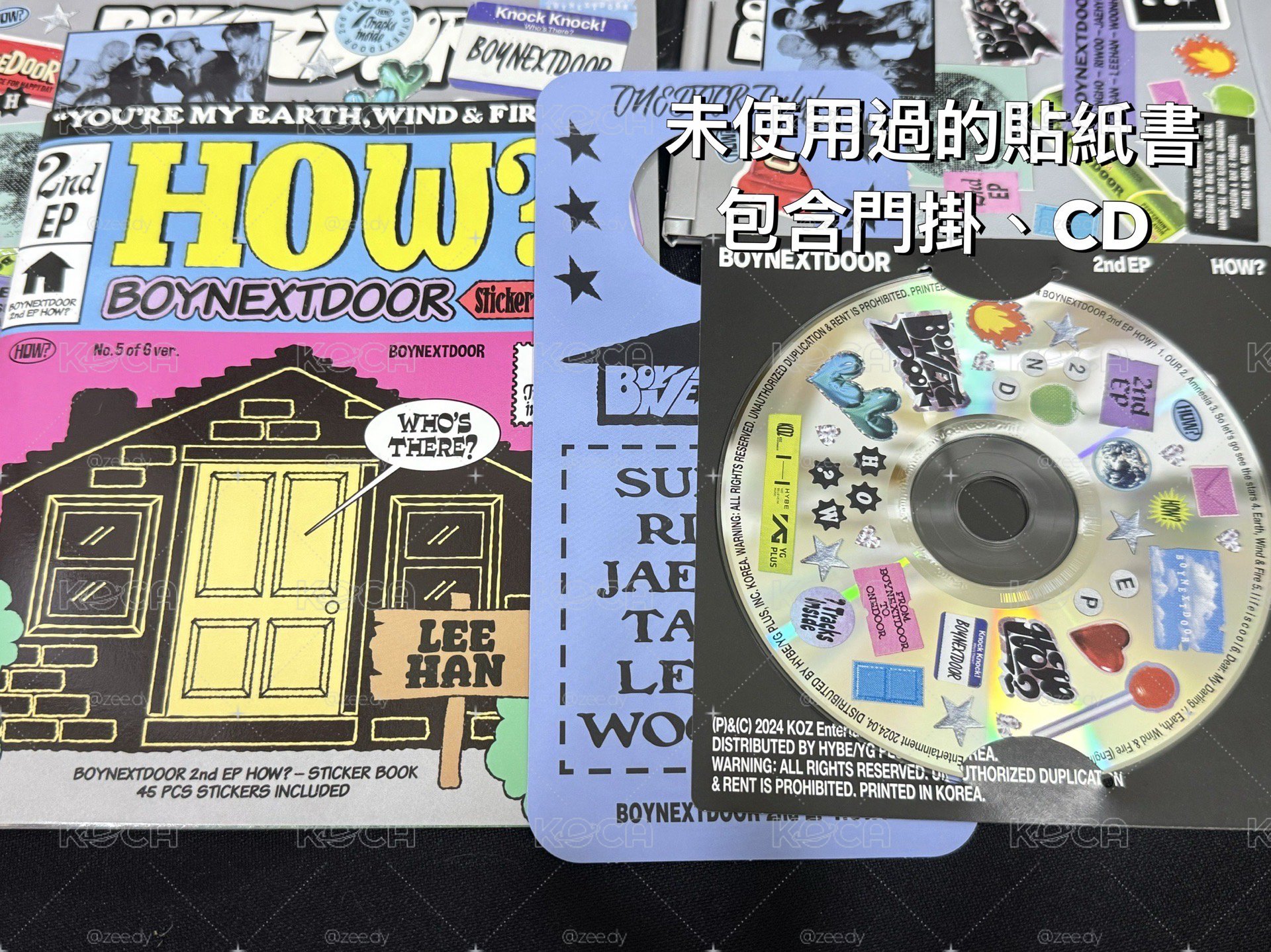 Boynextdoor Leehan 貼紙書