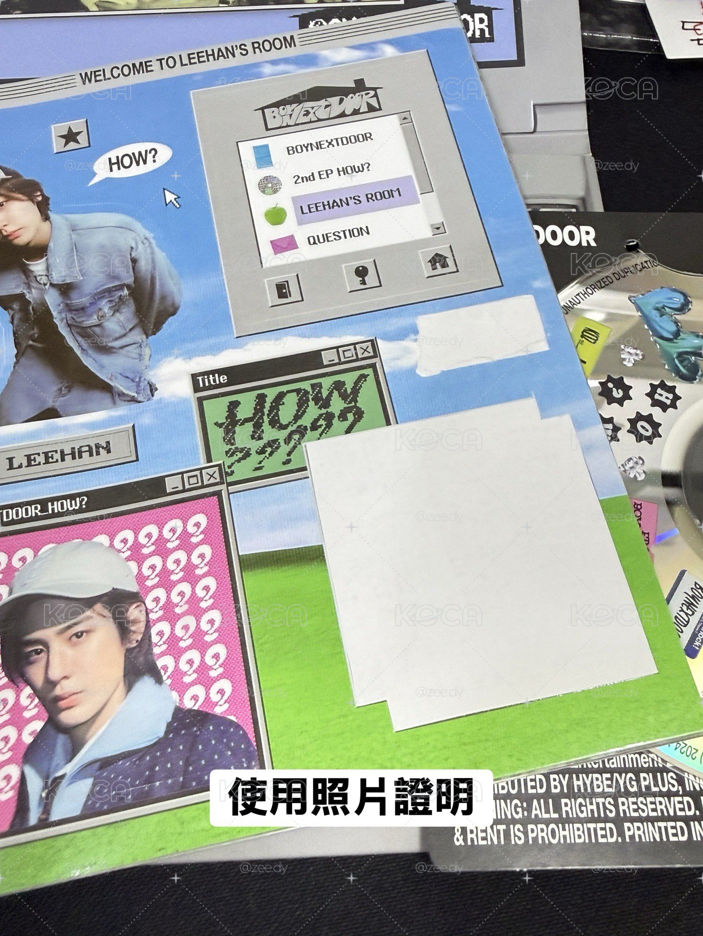Boynextdoor Leehan 貼紙書
