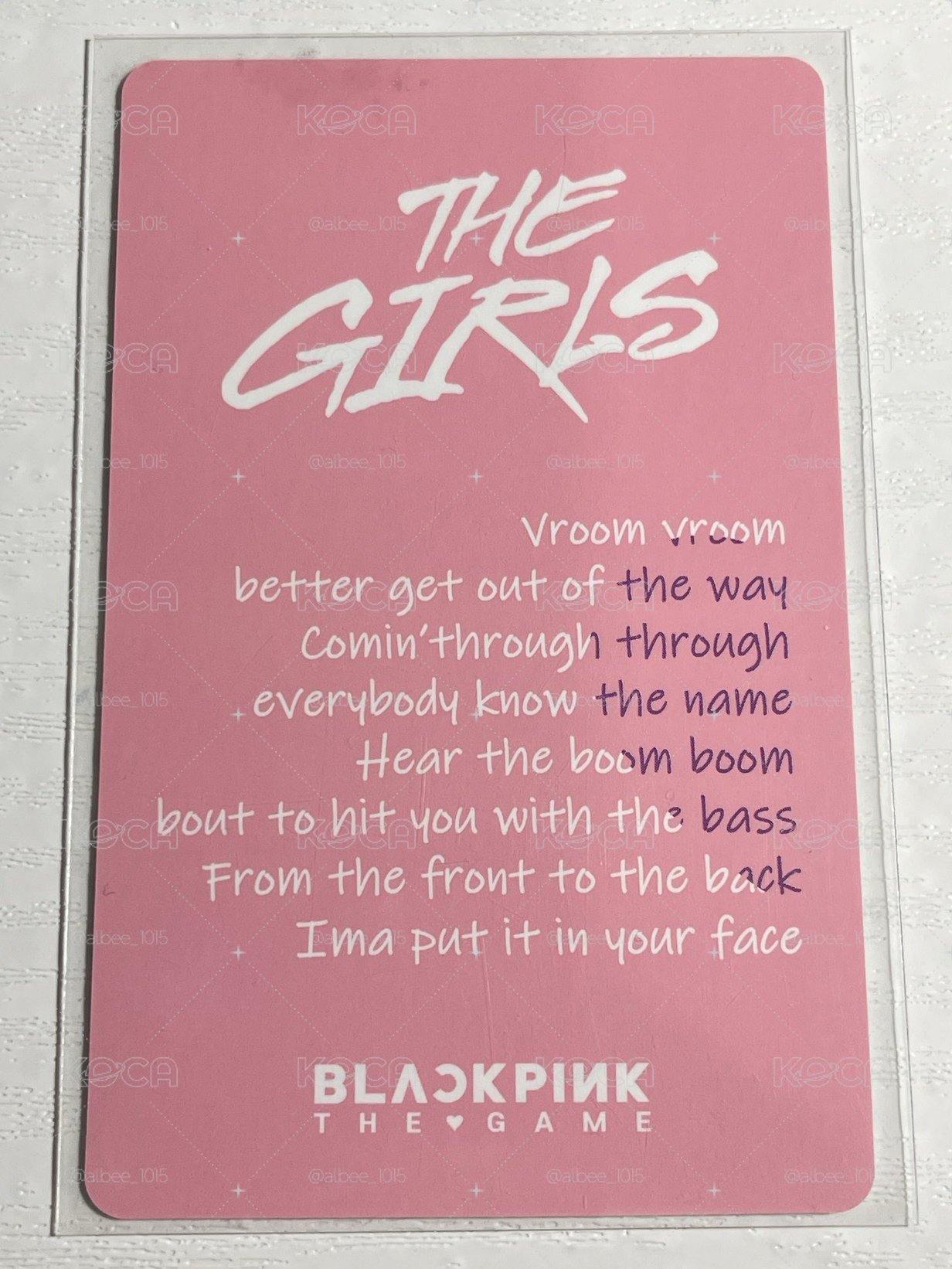 Rosé專輯卡