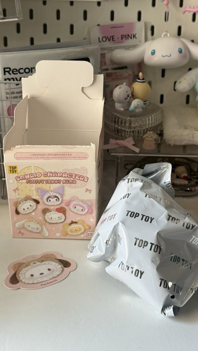 三麗鷗 絨絨小熊系列盲盒  帕恰狗 毛絨掛件