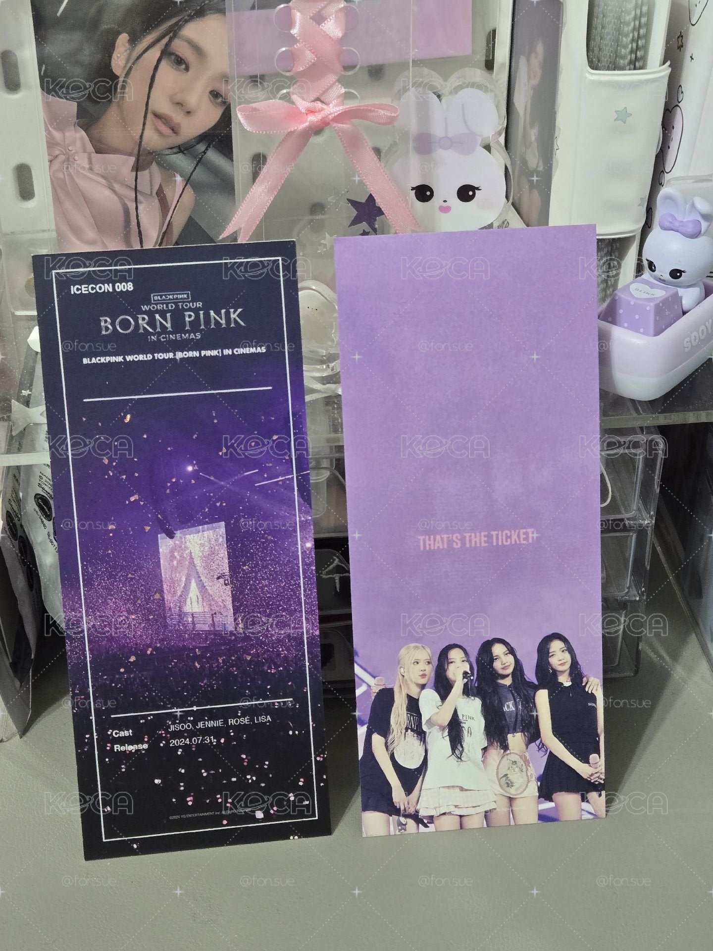 BLACKPINK 八週年韓國電影票卡