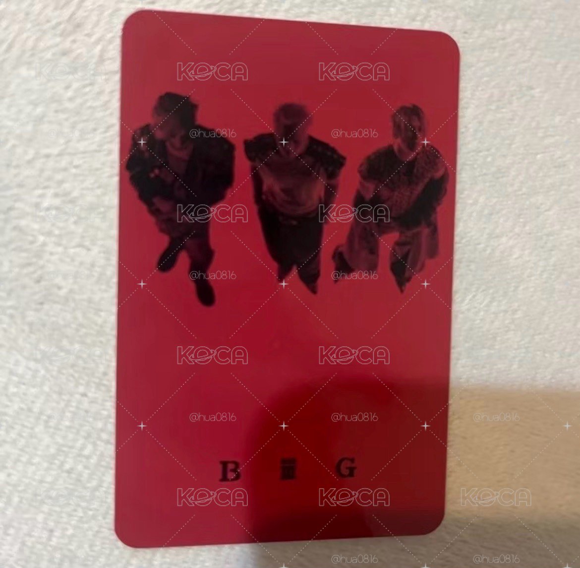bigbang 團體三人小卡