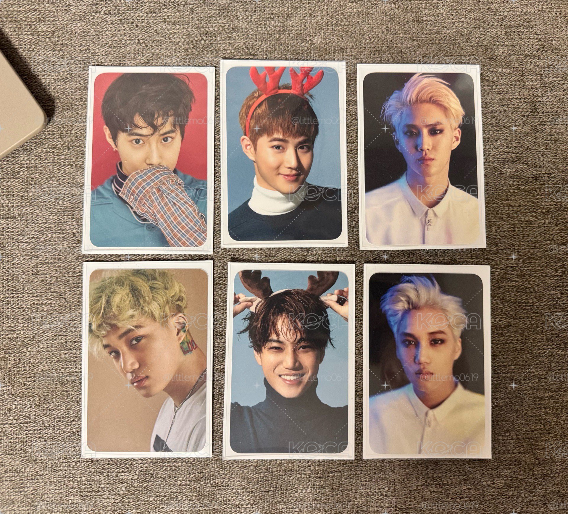 EXO SUHO&Kai10週年 周邊卡 鐵盒卡 三張一套套裝