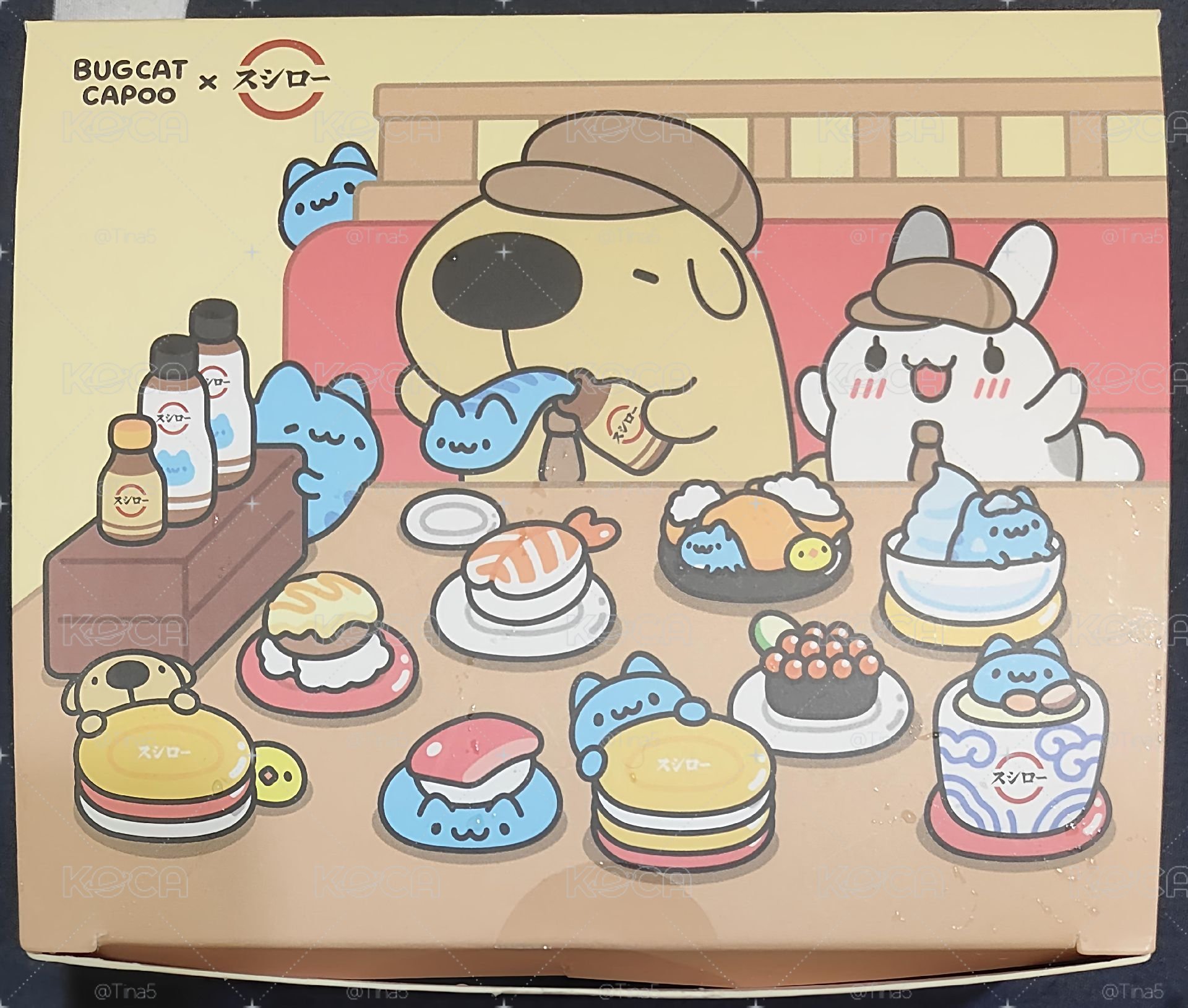 壽司郎SUSHIRO ×《貓貓蟲咖波BUGCAT CAPOO》聯名-咖波躲躲絨毛吊飾玩偶/娃娃盲盒