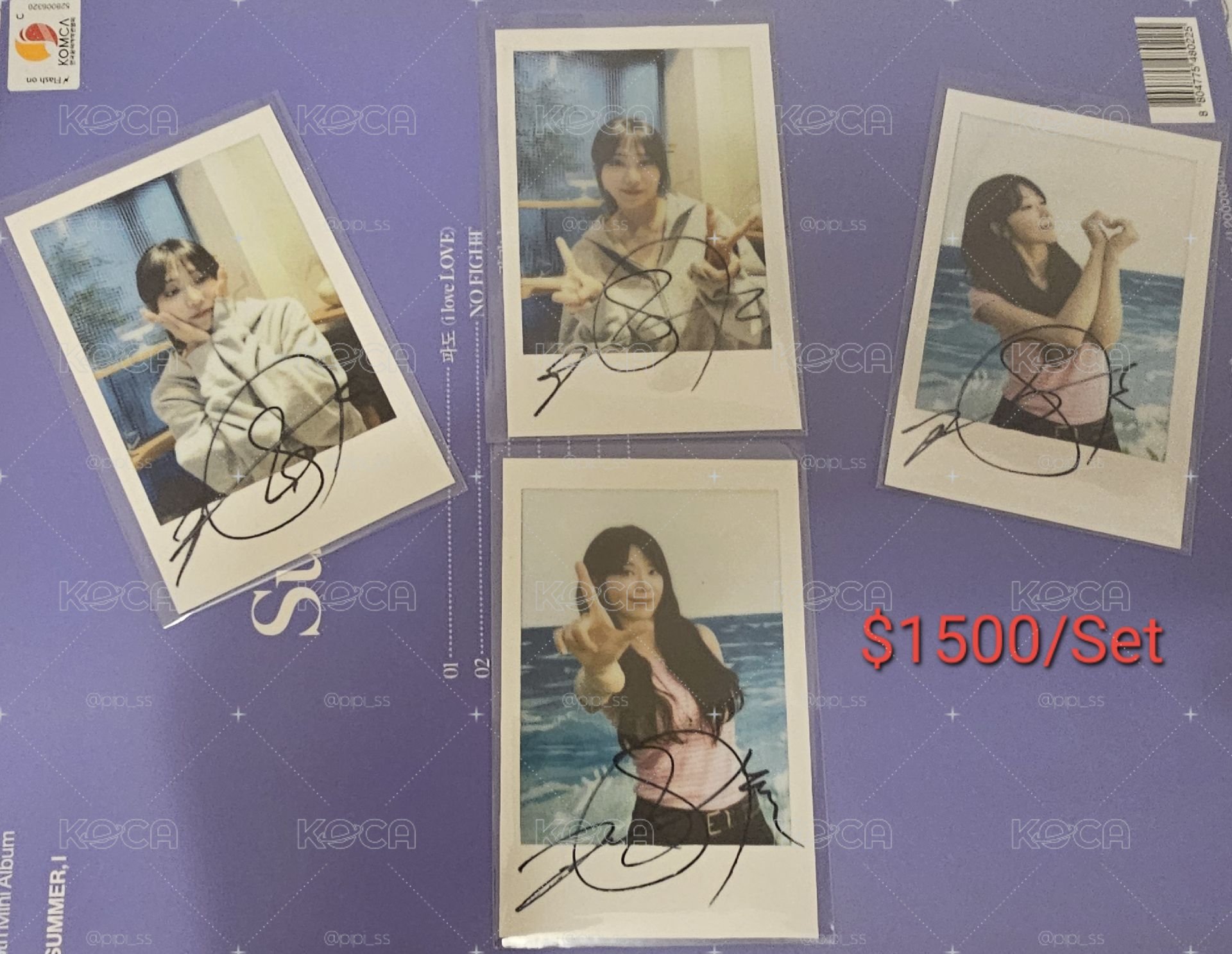 Apink 鄭恩地 Summer,I SW Luckydraw 特典 拍立得卡