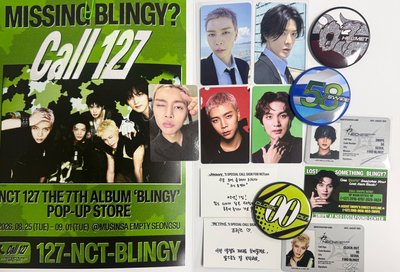 nct127 快閃周邊 blingy ID 小卡 海報