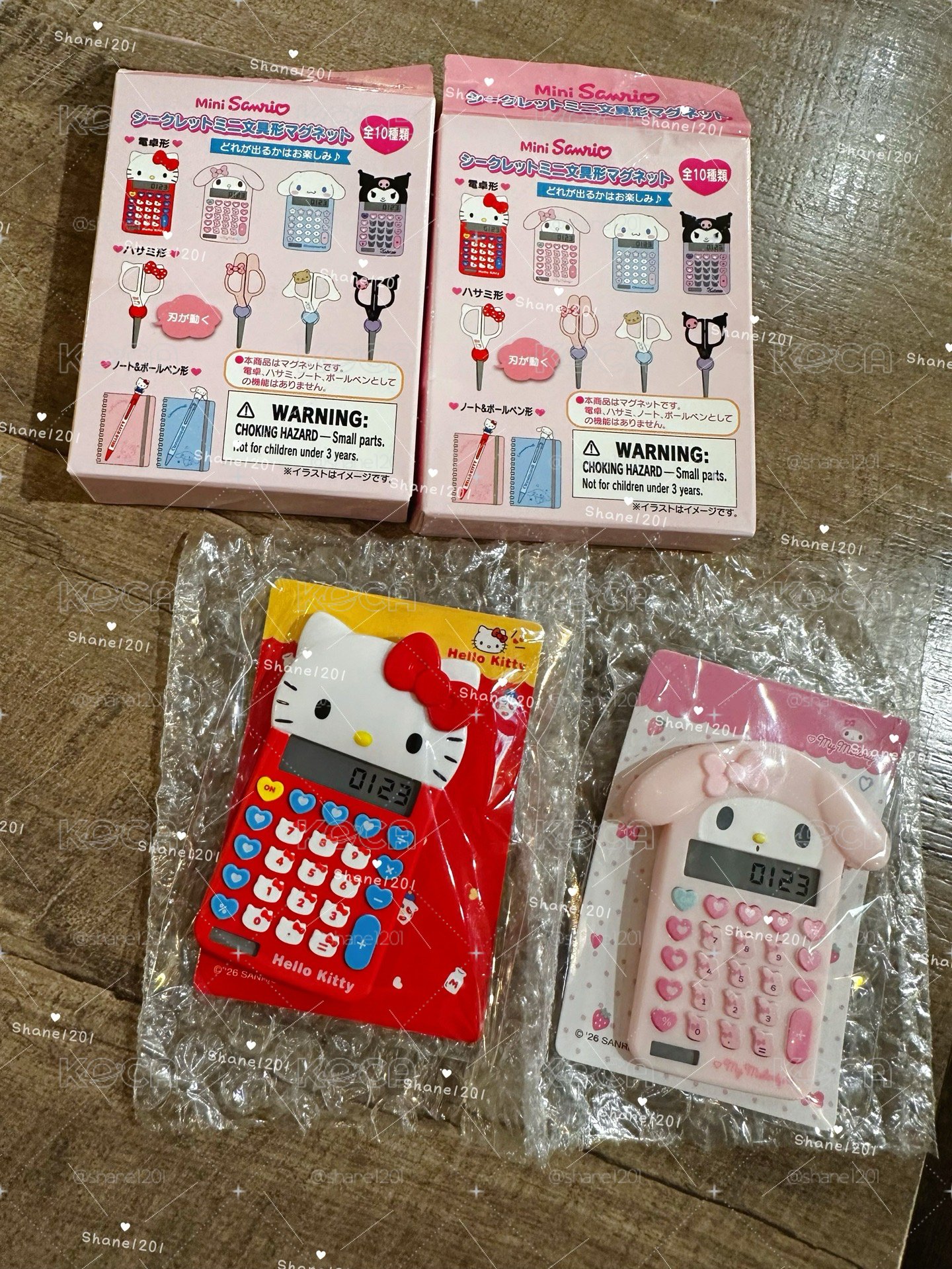 三麗鷗Sanrio 迷你文具造型磁鐵盲盒