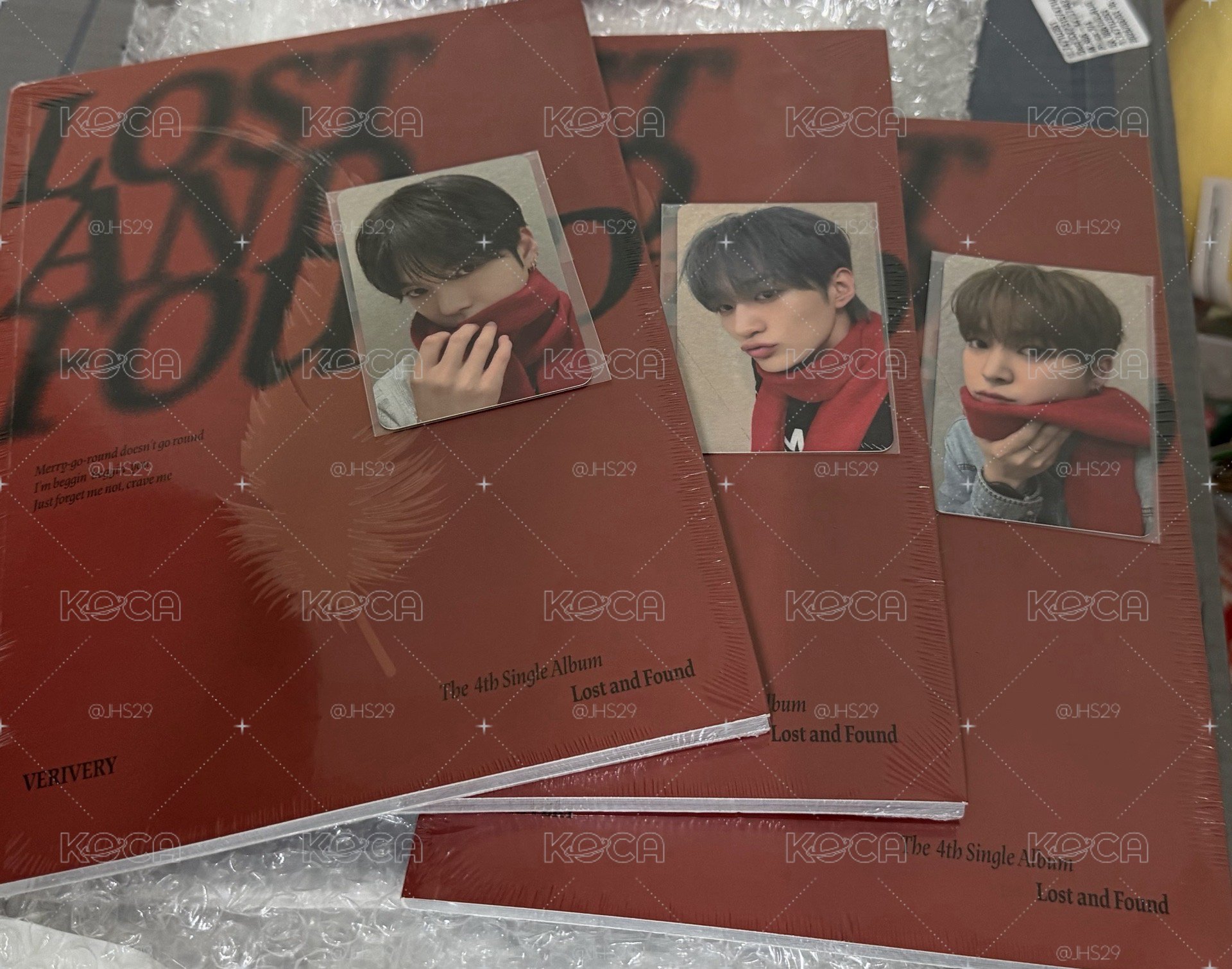 VERIVERY Lost and Found未拆專*3+小卡*3