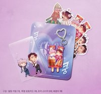 animate LEZHIN 鑰匙圈吊飾 鑰匙圈貼紙組