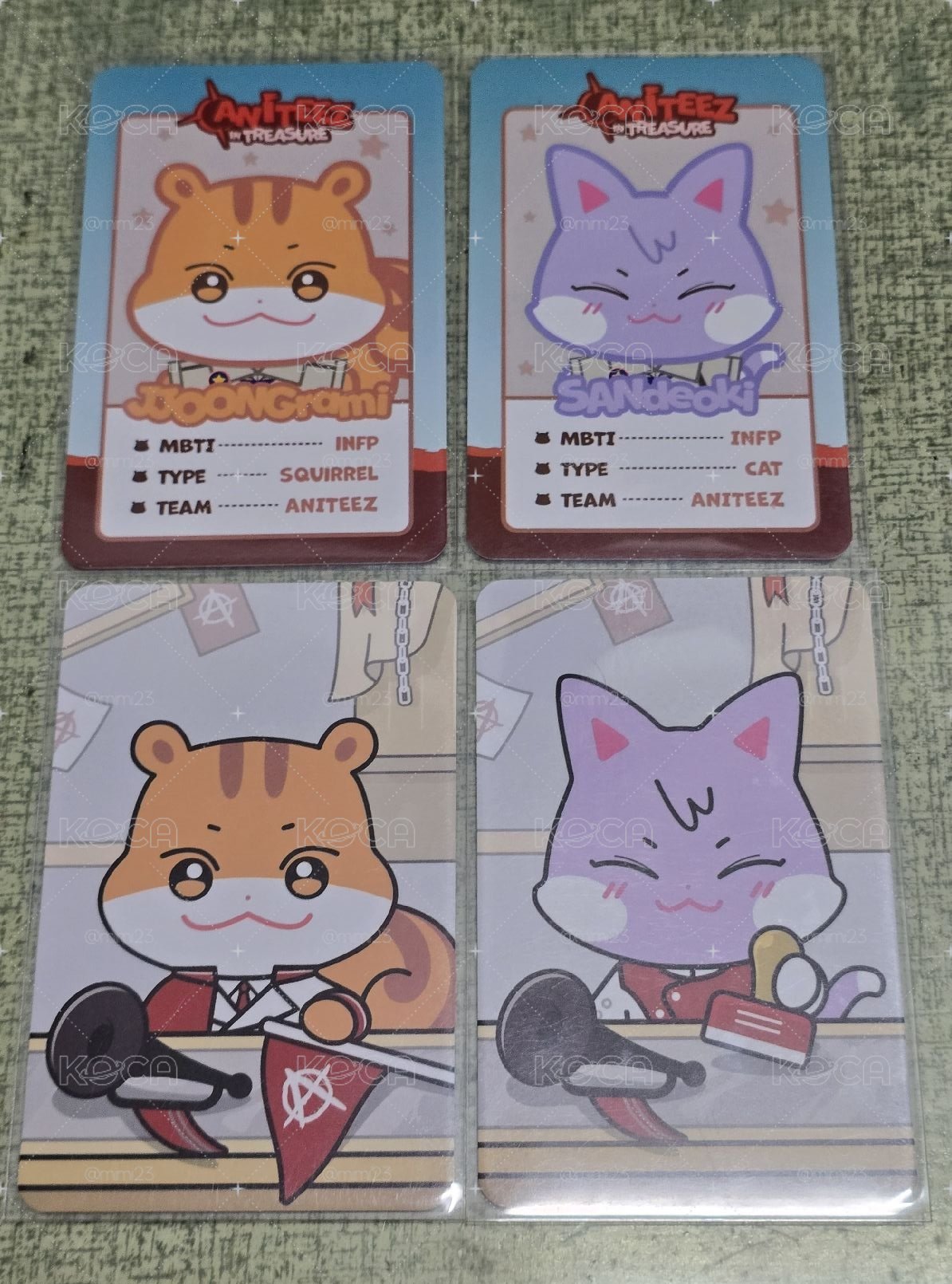 小動物卡中傘