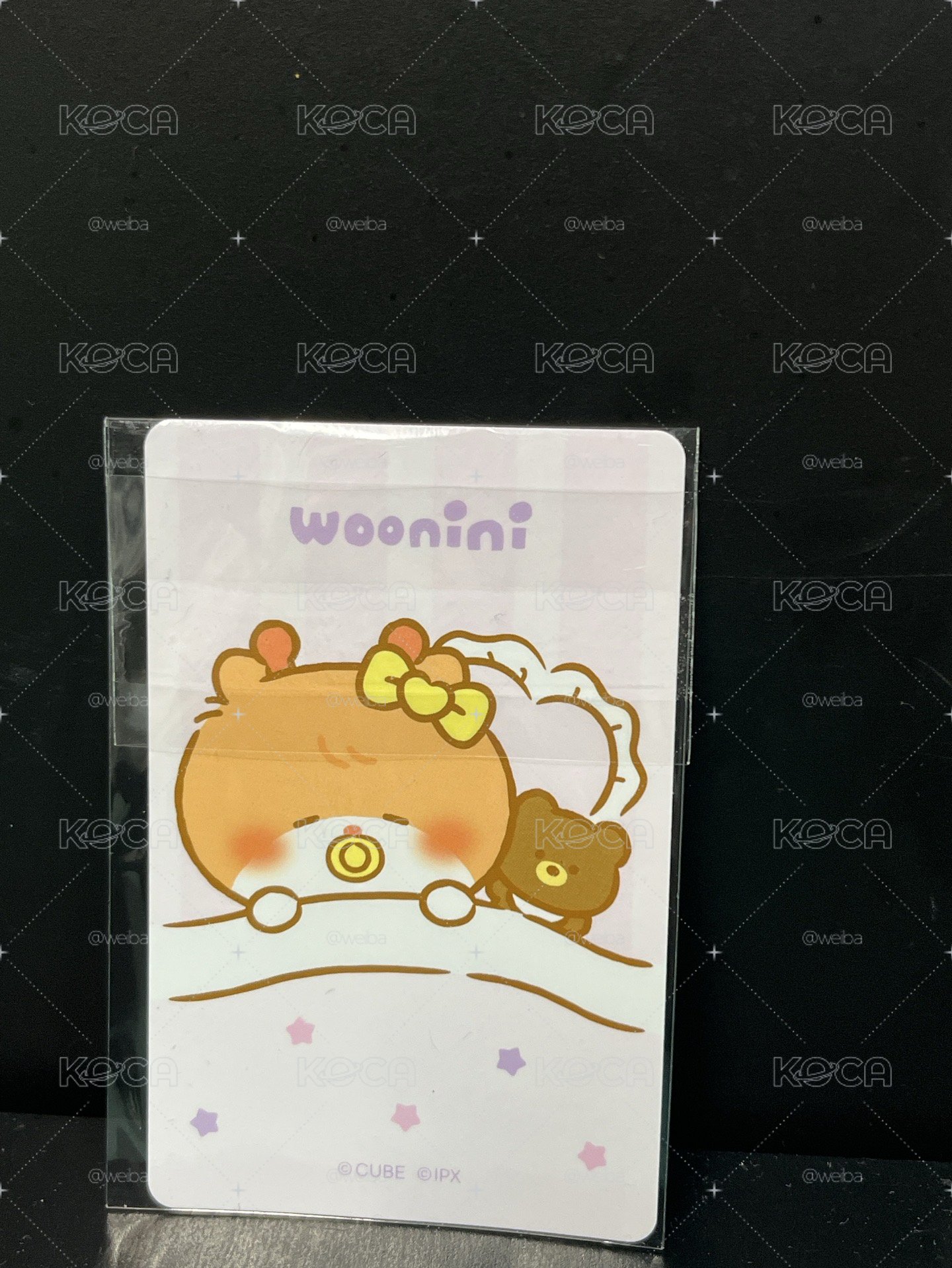 minini baby 吊飾琦娃卡  卡背超Q睡覺woonini