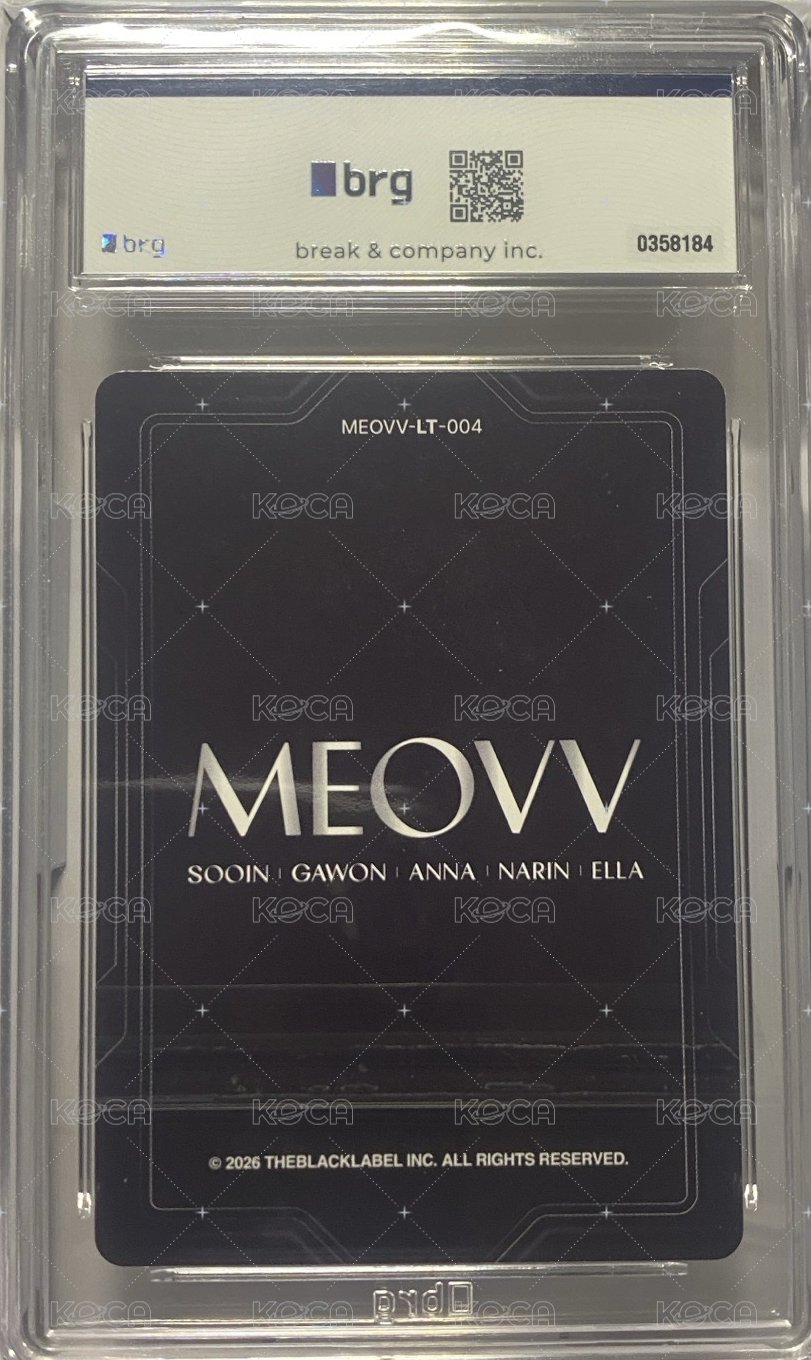 TELECA MEOVV-LT-004 收藏卡 限量團卡 背面