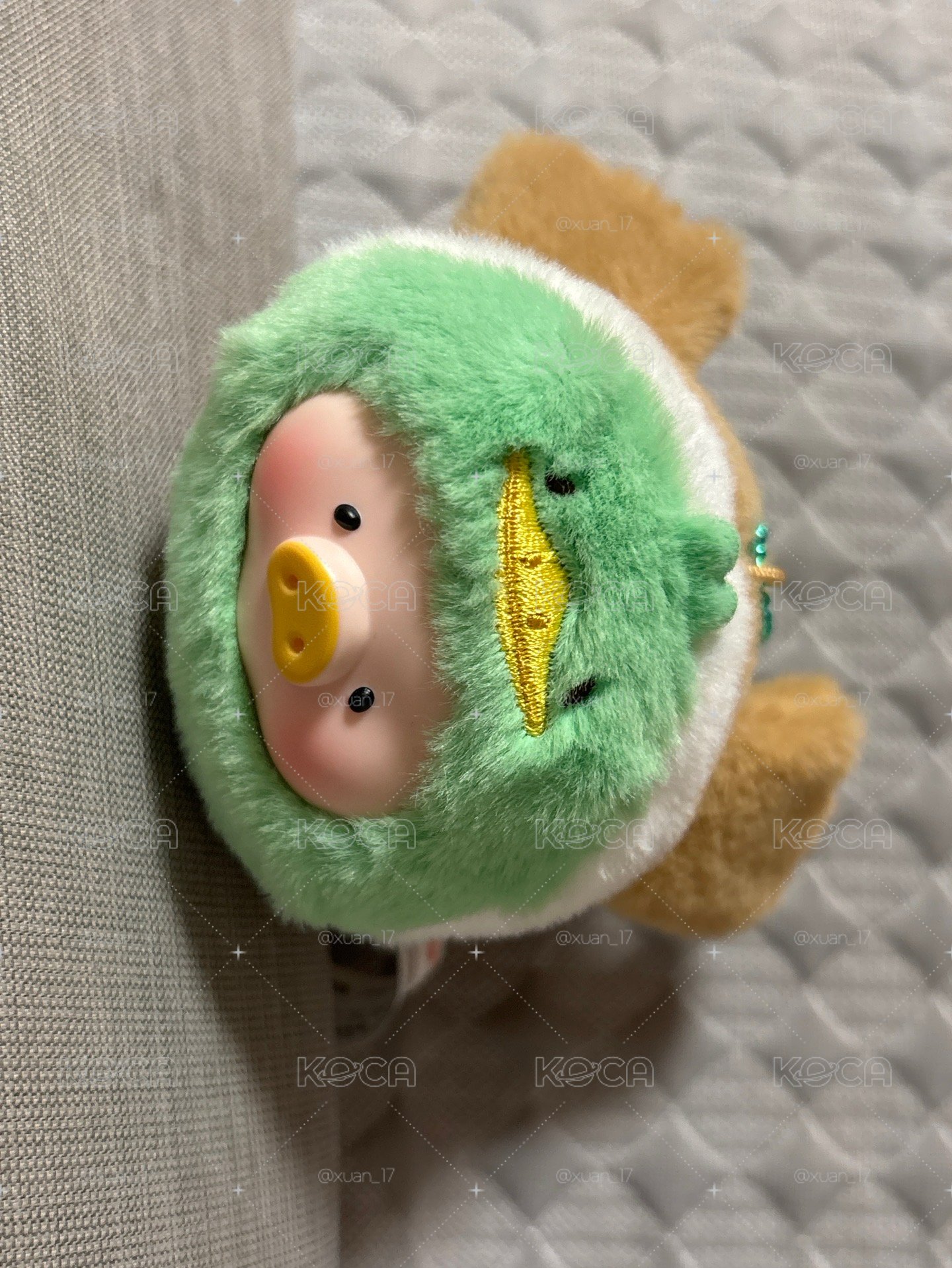 罐頭豬LuLu 動物派對系列2 - 一起趴趴膠臉毛絨掛件 (盲盒) 綠頭鴨 吊飾