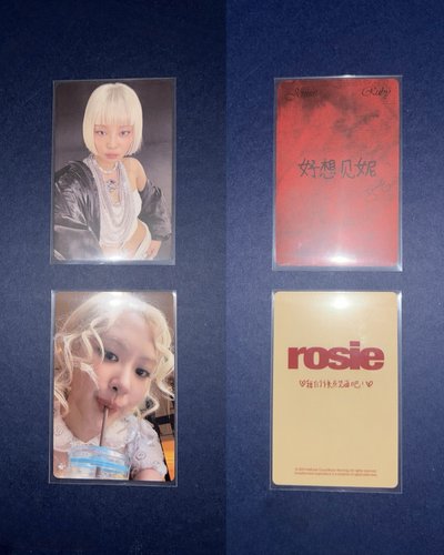 BLACKPINK JENNIE ROSÉ絕版娃娃 小卡盤 請詳閱賣場完整敘述