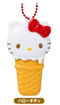 BANDAI 收納盒 冰淇淋造型收納盒吊飾食玩