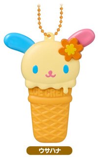 BANDAI 收納盒 冰淇淋造型收納盒吊飾食玩
