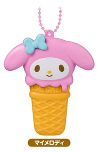BANDAI 收納盒 冰淇淋造型收納盒吊飾食玩