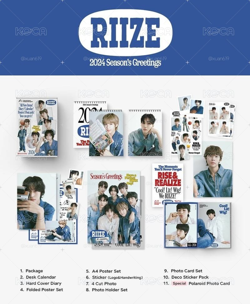 RIIZE 2024年曆單售