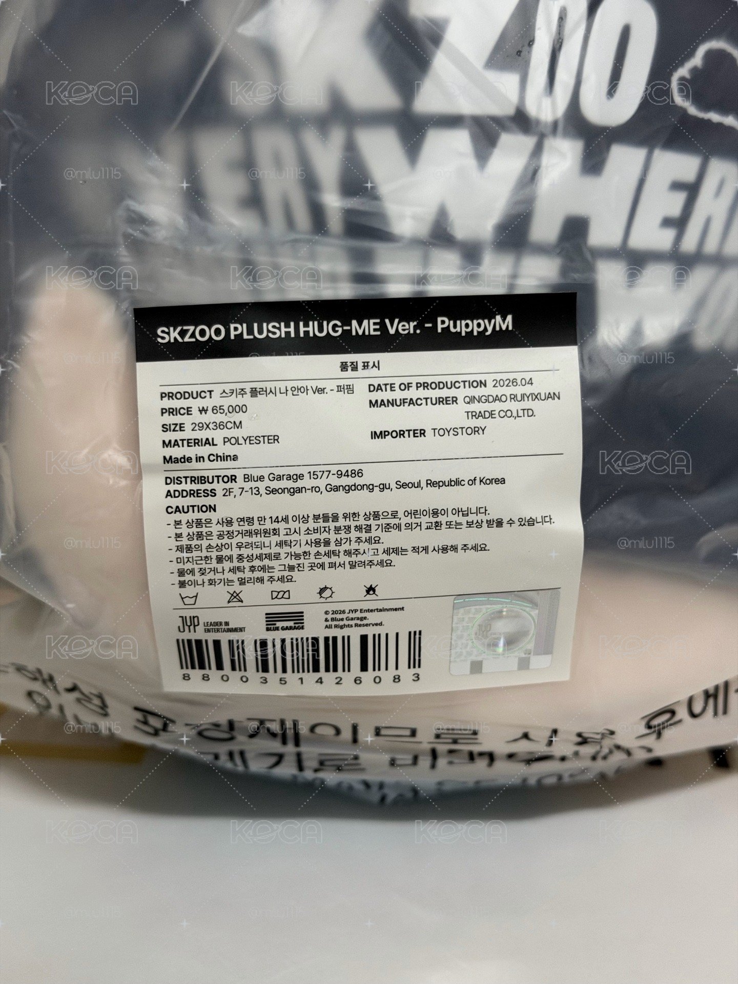 SKZOO 全球快閃店 玟 豆豆眼 抱娃 