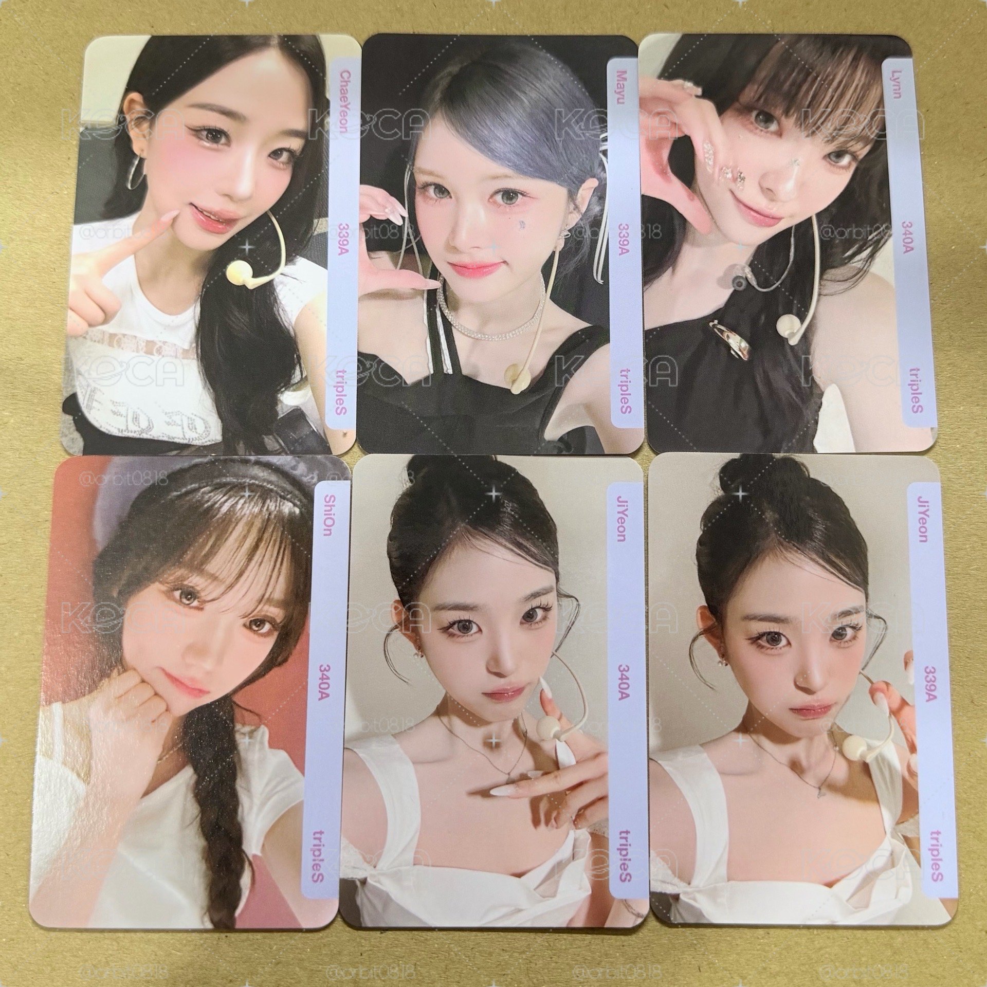 msnz韓場場限卡 BB339 BB340 全新未掃