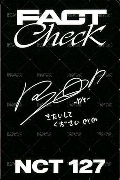Fact Check 專輯卡 Exhibit Japan 日版 背面